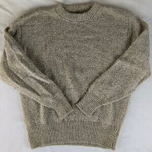 Vintage Rothco Wool Blend Sweater Neutral Beige Made in USA